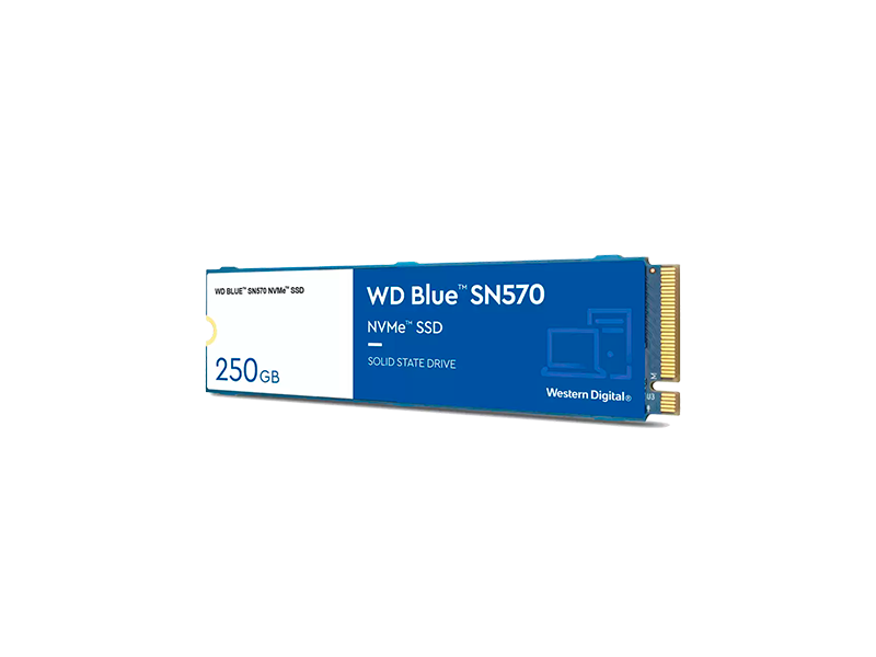 DISCO SOLIDO SSD 250GB M.2 SN570 NVME BLUE WESTERN DIGITAL